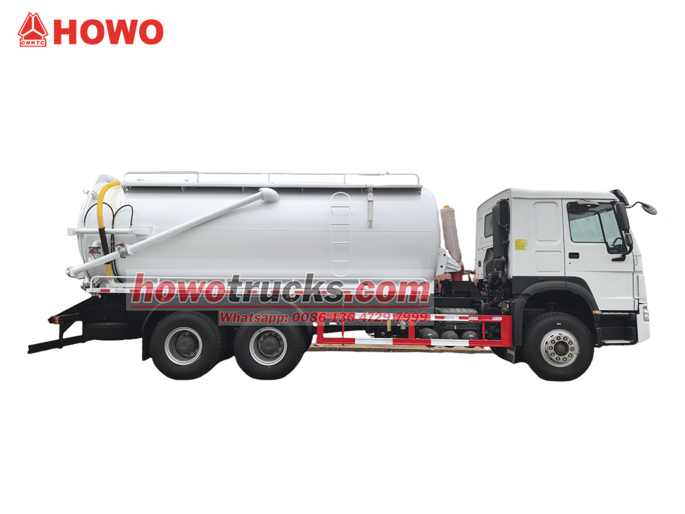 SINOTRUK 6x4 15m3 sewer suction truck 