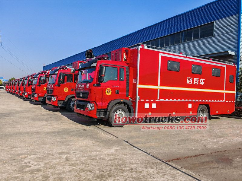 HOWO service fire rescue trucks manufacturer