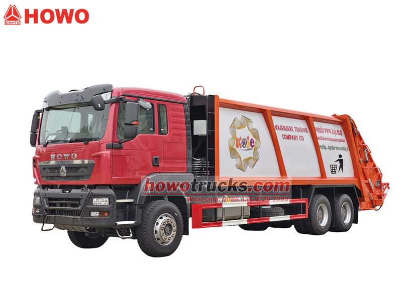 Howo garbage compactor truck