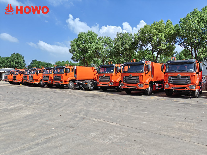 SINOTRUK HOWO refuse compactor trucks for export