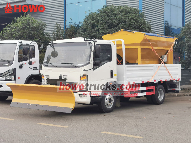 Howo truck mounted snow removal equipment