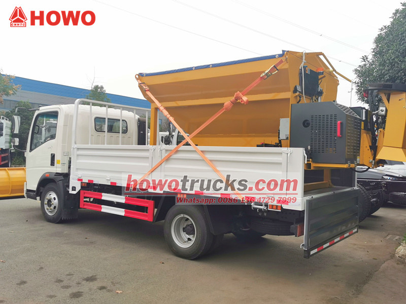 Snow plow removal truck