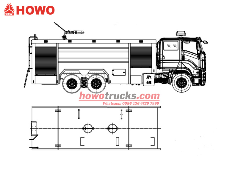 Howo fire fighting truck
