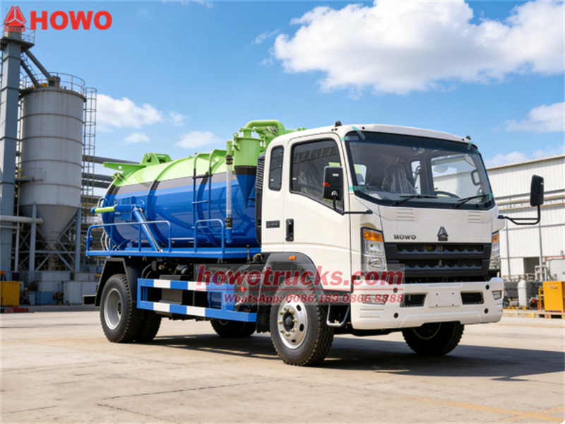 Howo light sewage tank truck