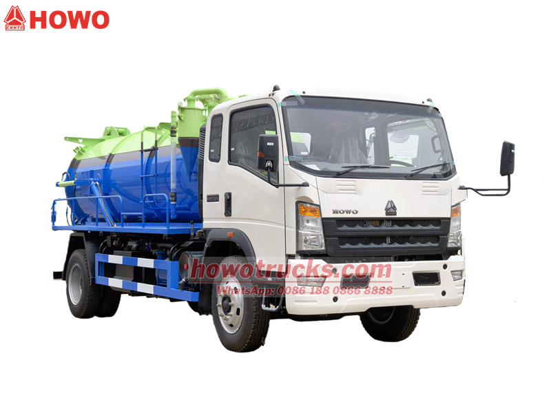 Howo light sewage tank truck
