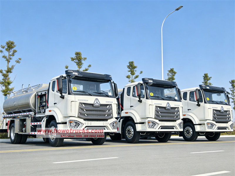 3 units HOWO NX 10000L aircraft refueling trucks export Nigeria