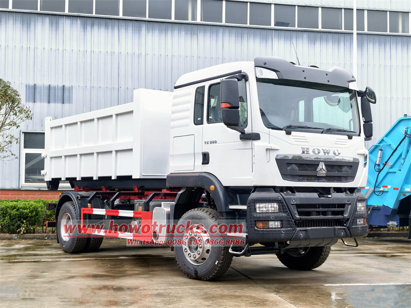 HOWO RHD 15tons Roll off container truck