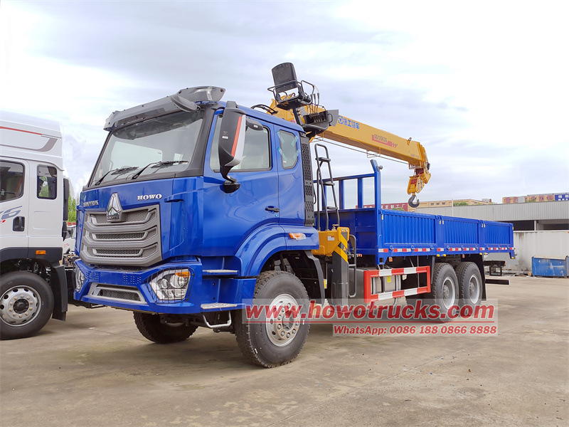 HOWO NX 6X4 mobile truck with crane