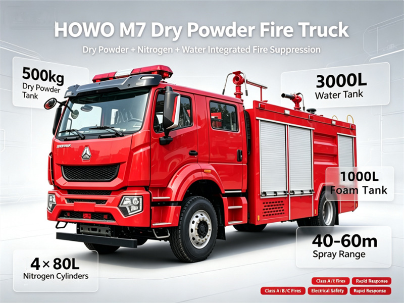 HOWO M7 fire fighting truck